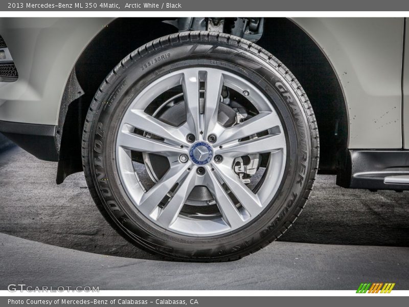Arctic White / Black 2013 Mercedes-Benz ML 350 4Matic