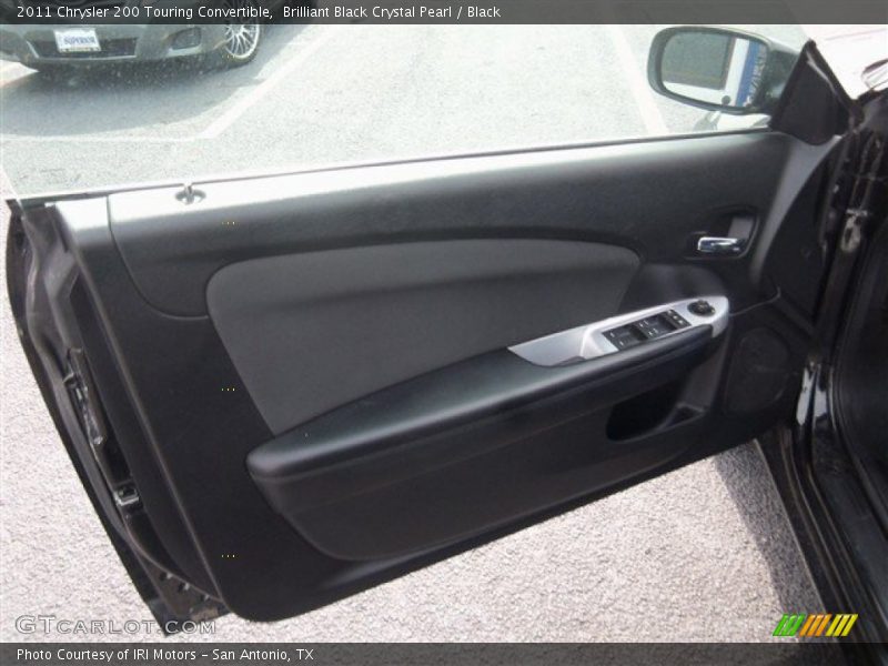 Brilliant Black Crystal Pearl / Black 2011 Chrysler 200 Touring Convertible