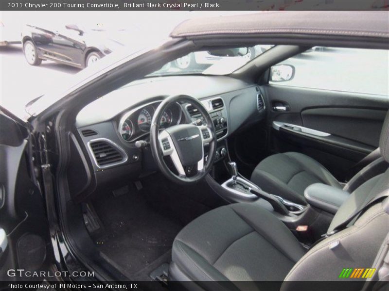 Brilliant Black Crystal Pearl / Black 2011 Chrysler 200 Touring Convertible