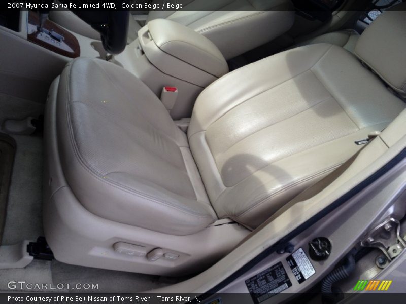 Golden Beige / Beige 2007 Hyundai Santa Fe Limited 4WD