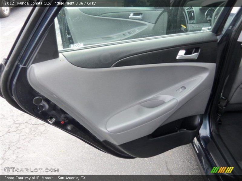 Indigo Night Blue / Gray 2012 Hyundai Sonata GLS