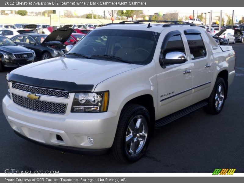 Summit White / Dark Cashmere/Light Cashmere 2012 Chevrolet Avalanche LTZ