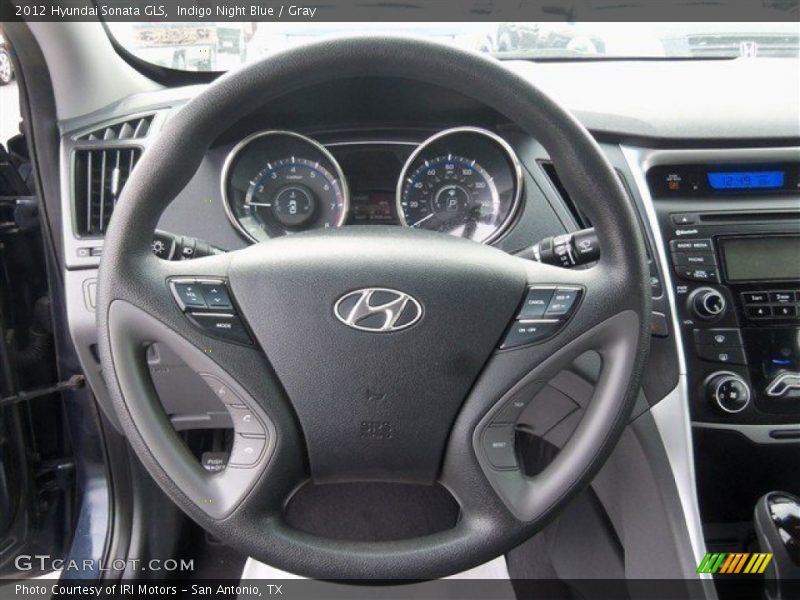 Indigo Night Blue / Gray 2012 Hyundai Sonata GLS