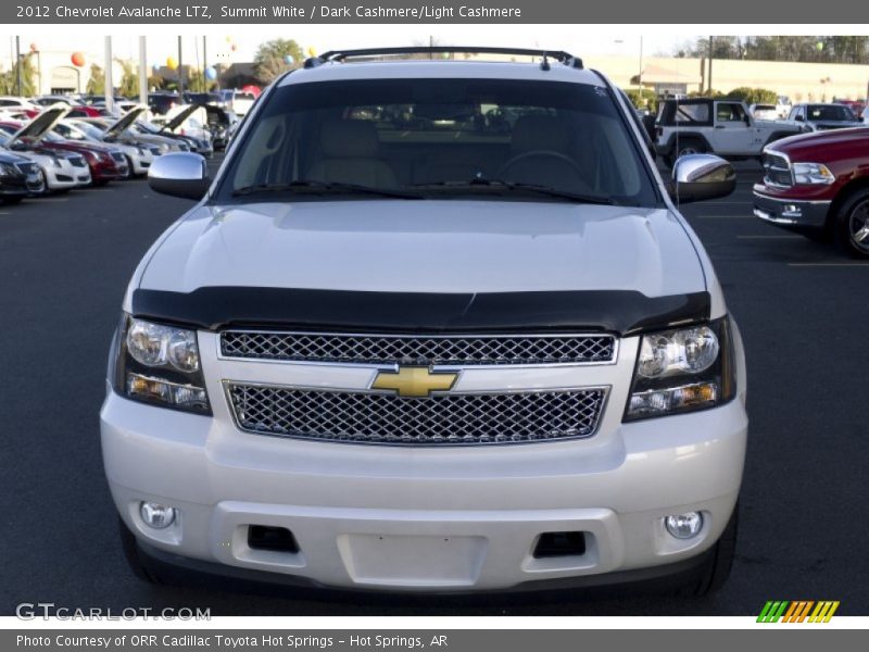 Summit White / Dark Cashmere/Light Cashmere 2012 Chevrolet Avalanche LTZ