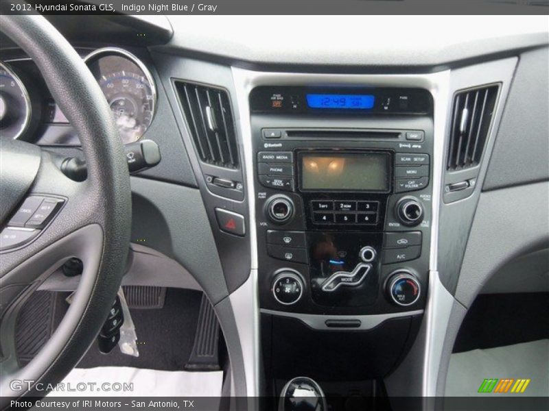 Indigo Night Blue / Gray 2012 Hyundai Sonata GLS