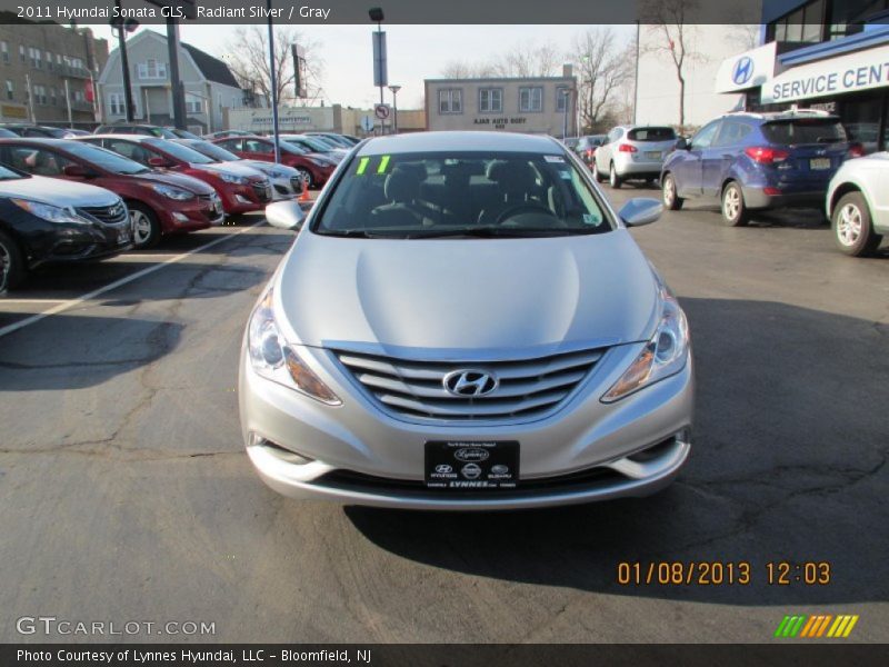 Radiant Silver / Gray 2011 Hyundai Sonata GLS