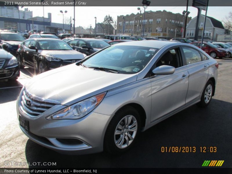 Radiant Silver / Gray 2011 Hyundai Sonata GLS