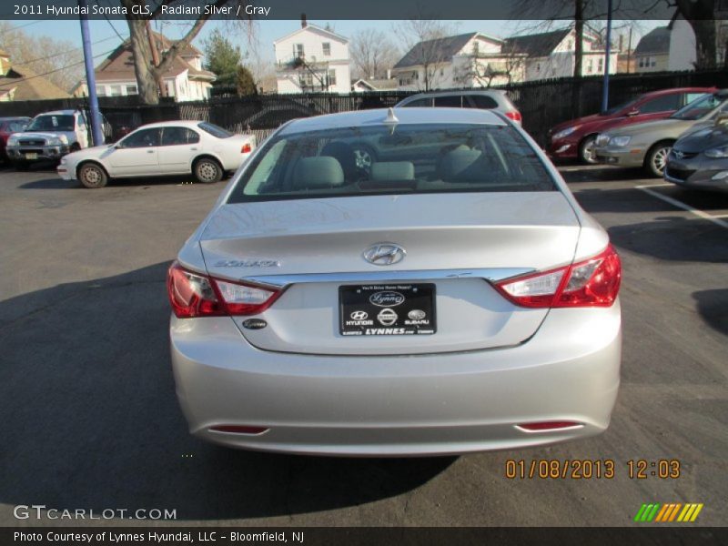 Radiant Silver / Gray 2011 Hyundai Sonata GLS