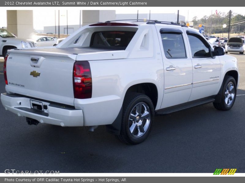 Summit White / Dark Cashmere/Light Cashmere 2012 Chevrolet Avalanche LTZ