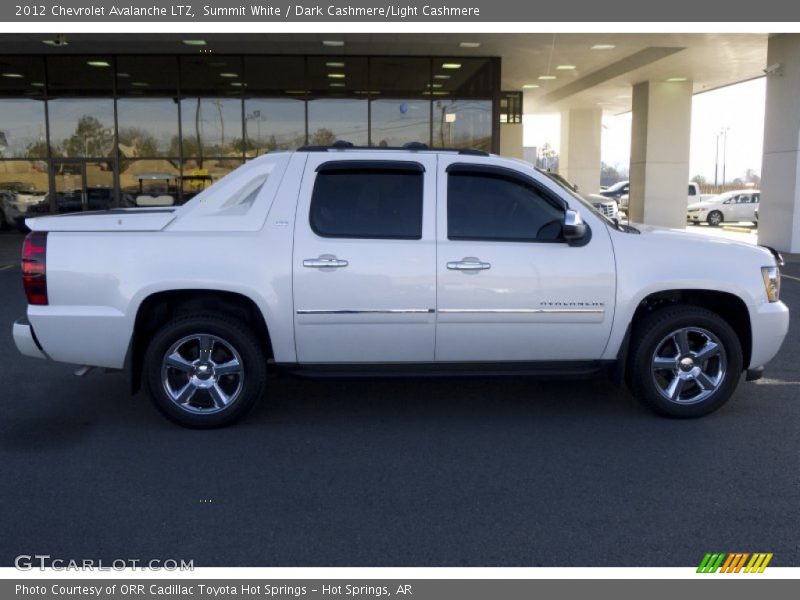 Summit White / Dark Cashmere/Light Cashmere 2012 Chevrolet Avalanche LTZ