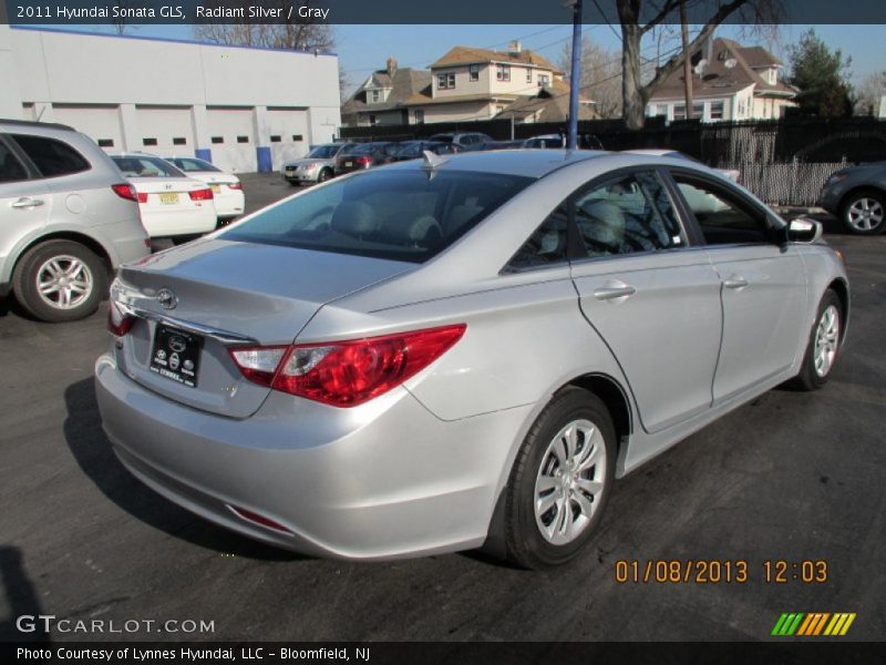 Radiant Silver / Gray 2011 Hyundai Sonata GLS