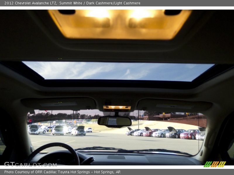 Summit White / Dark Cashmere/Light Cashmere 2012 Chevrolet Avalanche LTZ
