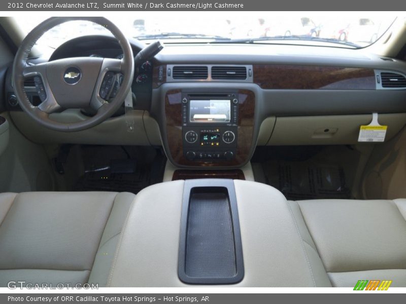 Summit White / Dark Cashmere/Light Cashmere 2012 Chevrolet Avalanche LTZ