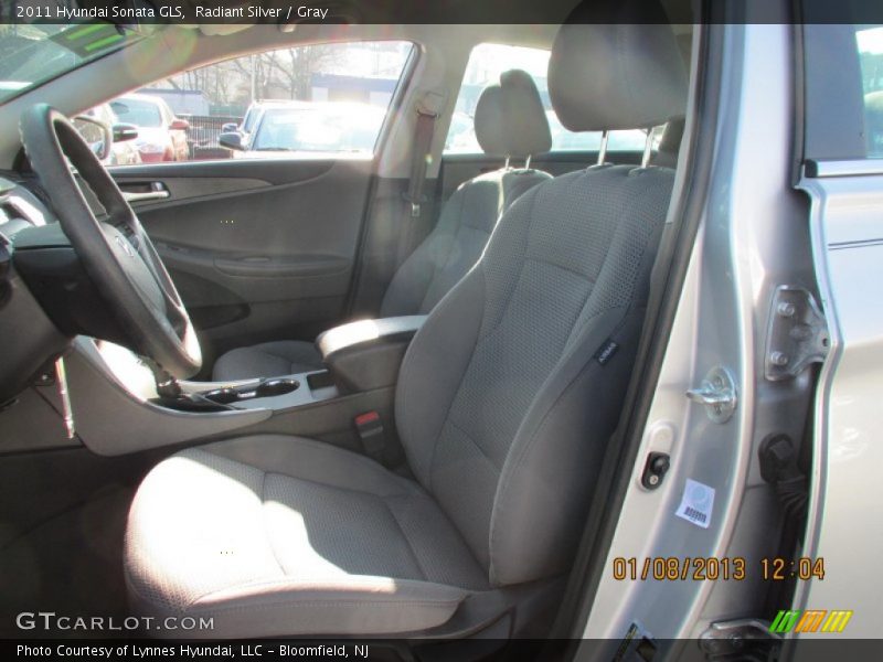 Radiant Silver / Gray 2011 Hyundai Sonata GLS