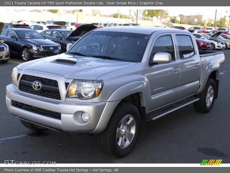Silver Streak Mica / Graphite Gray 2011 Toyota Tacoma V6 TRD Sport PreRunner Double Cab
