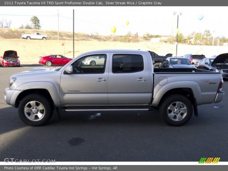 Silver Streak Mica / Graphite Gray 2011 Toyota Tacoma V6 TRD Sport PreRunner Double Cab