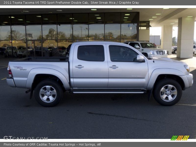Silver Streak Mica / Graphite Gray 2011 Toyota Tacoma V6 TRD Sport PreRunner Double Cab