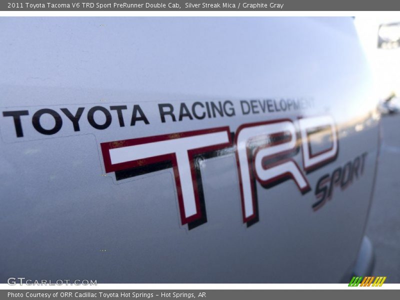 Silver Streak Mica / Graphite Gray 2011 Toyota Tacoma V6 TRD Sport PreRunner Double Cab