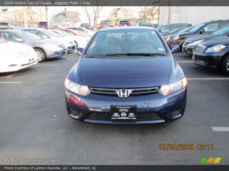 Magnetic Pearl / Gray 2008 Honda Civic LX Coupe
