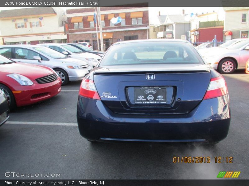 Magnetic Pearl / Gray 2008 Honda Civic LX Coupe