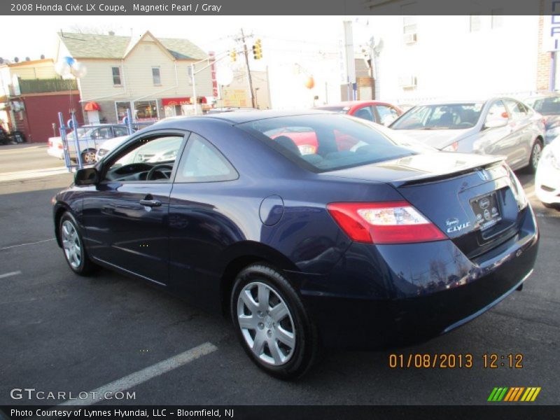 Magnetic Pearl / Gray 2008 Honda Civic LX Coupe
