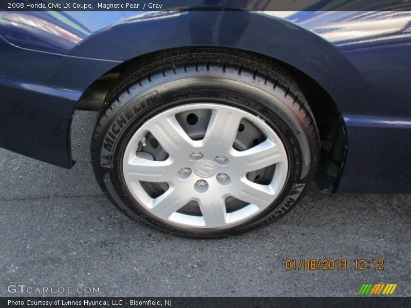 Magnetic Pearl / Gray 2008 Honda Civic LX Coupe