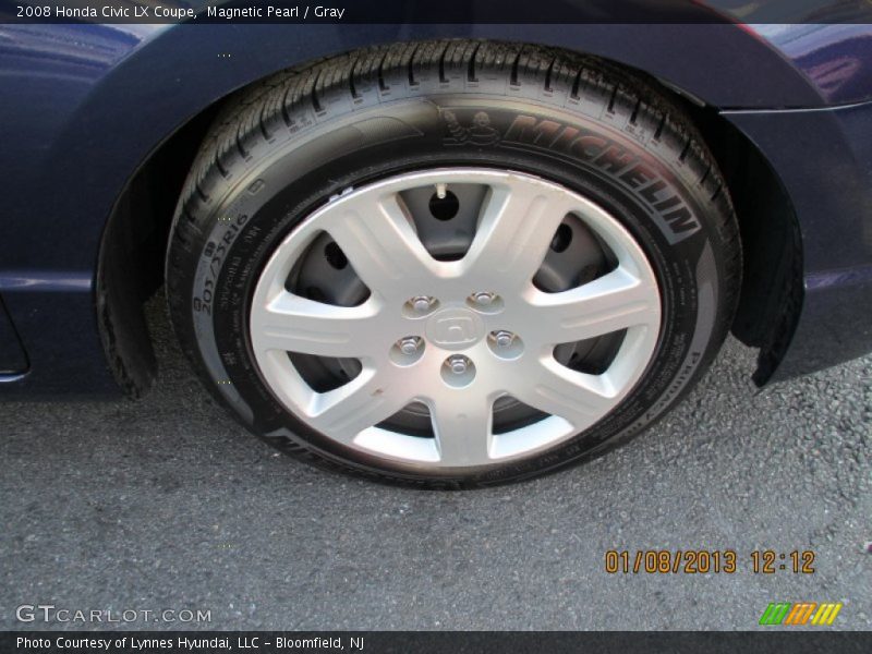 Magnetic Pearl / Gray 2008 Honda Civic LX Coupe