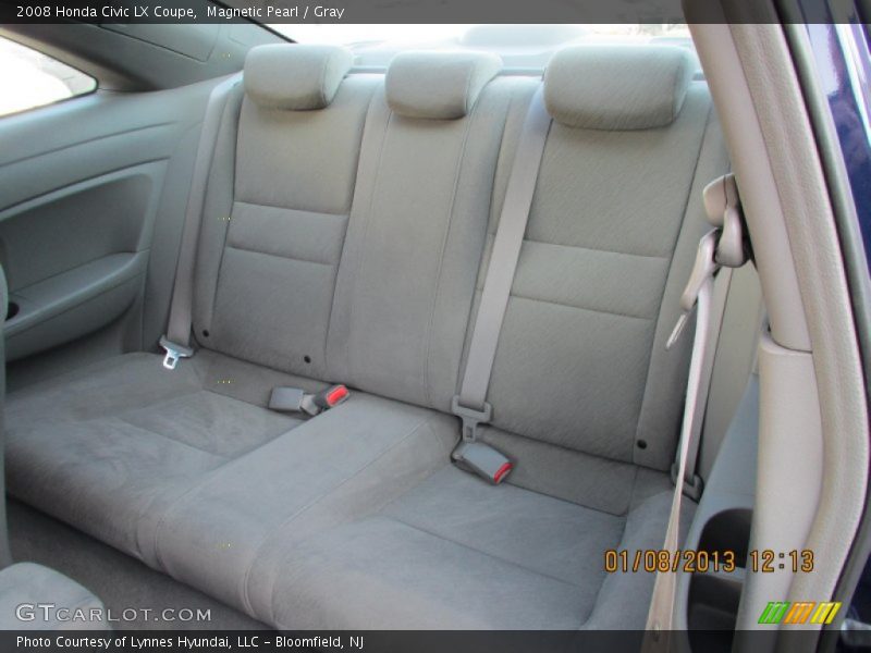 Magnetic Pearl / Gray 2008 Honda Civic LX Coupe