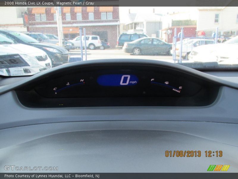 Magnetic Pearl / Gray 2008 Honda Civic LX Coupe