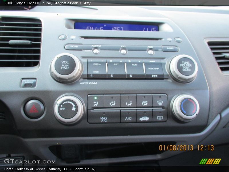 Magnetic Pearl / Gray 2008 Honda Civic LX Coupe