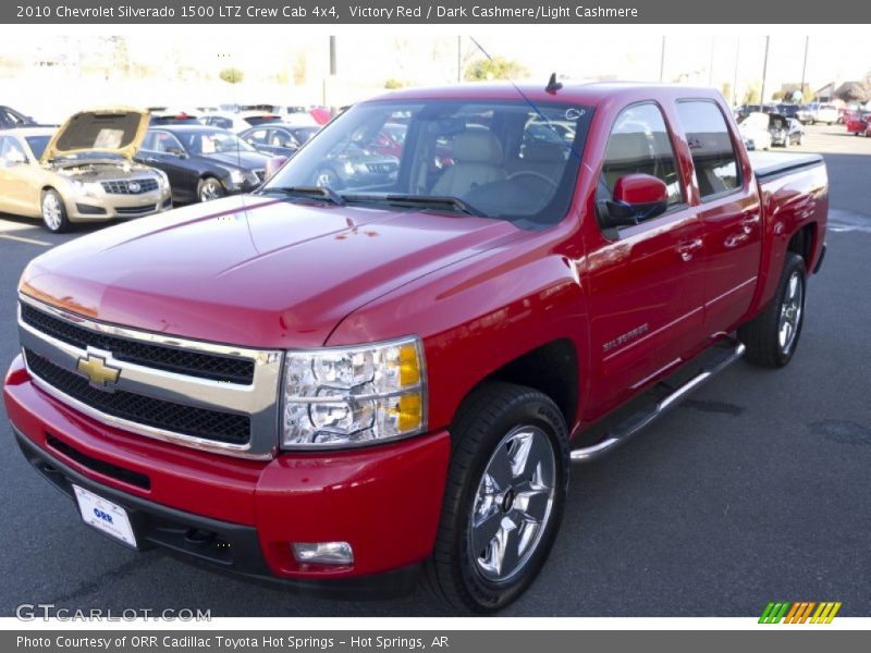 Victory Red / Dark Cashmere/Light Cashmere 2010 Chevrolet Silverado 1500 LTZ Crew Cab 4x4