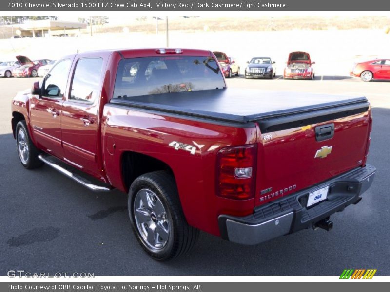 Victory Red / Dark Cashmere/Light Cashmere 2010 Chevrolet Silverado 1500 LTZ Crew Cab 4x4