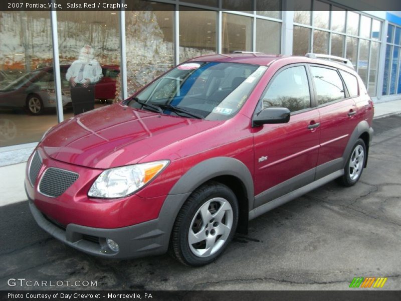 Salsa Red / Graphite 2007 Pontiac Vibe