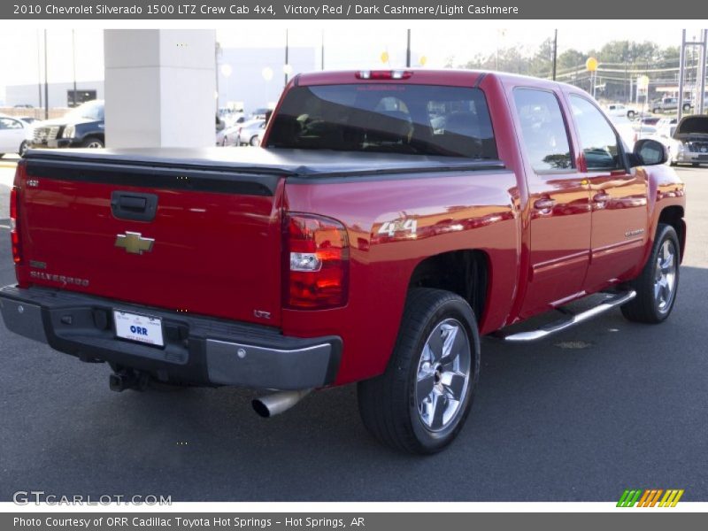 Victory Red / Dark Cashmere/Light Cashmere 2010 Chevrolet Silverado 1500 LTZ Crew Cab 4x4