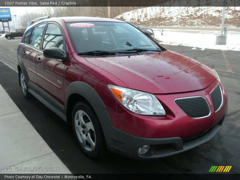 Salsa Red / Graphite 2007 Pontiac Vibe