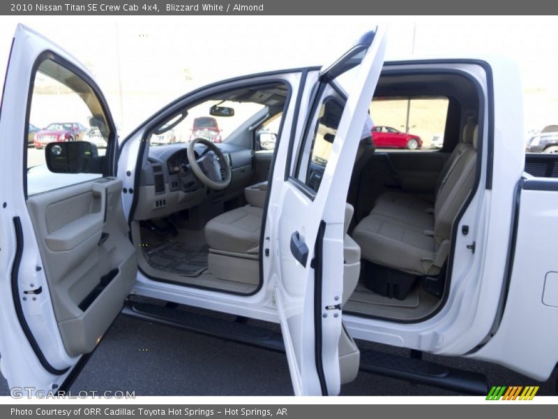 Blizzard White / Almond 2010 Nissan Titan SE Crew Cab 4x4