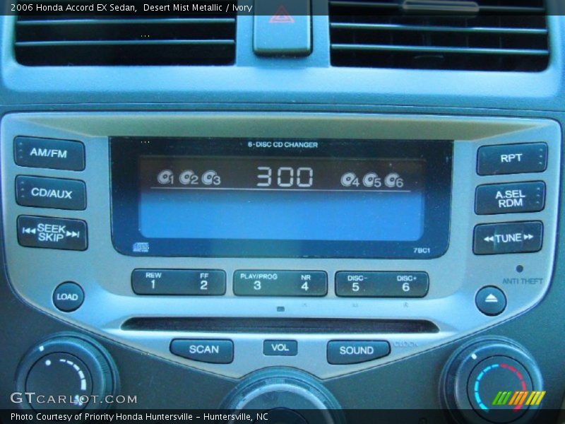 Controls of 2006 Accord EX Sedan