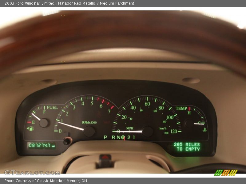  2003 Windstar Limited Limited Gauges
