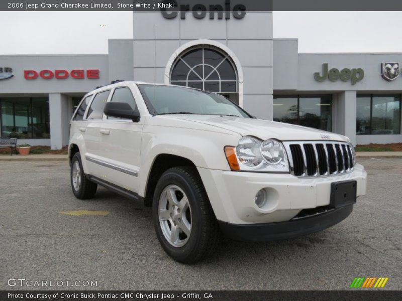 Stone White / Khaki 2006 Jeep Grand Cherokee Limited