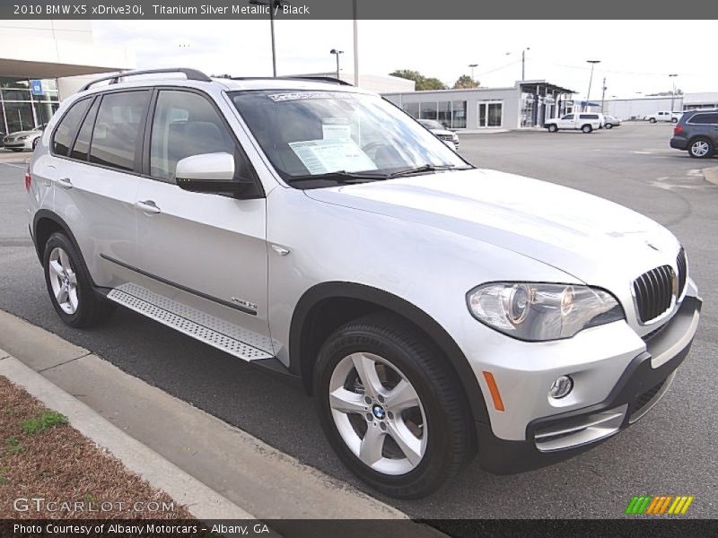 Titanium Silver Metallic / Black 2010 BMW X5 xDrive30i