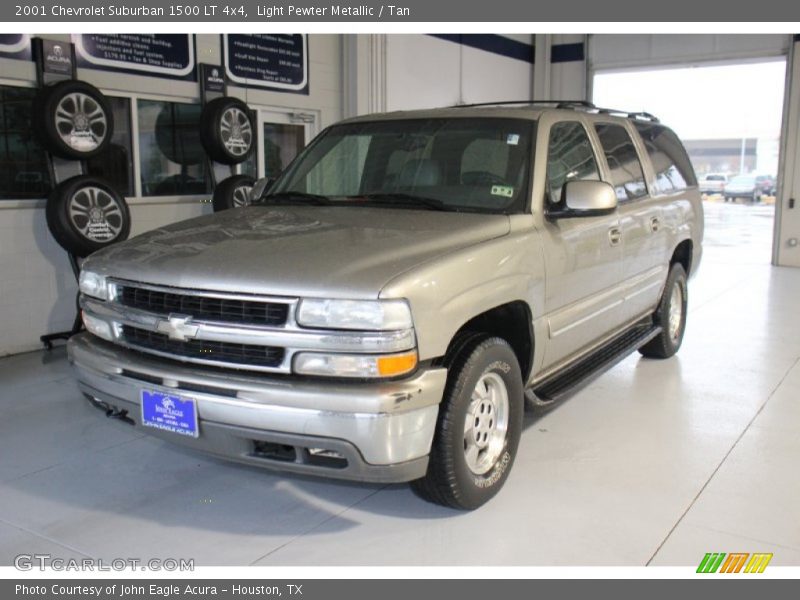 Light Pewter Metallic / Tan 2001 Chevrolet Suburban 1500 LT 4x4