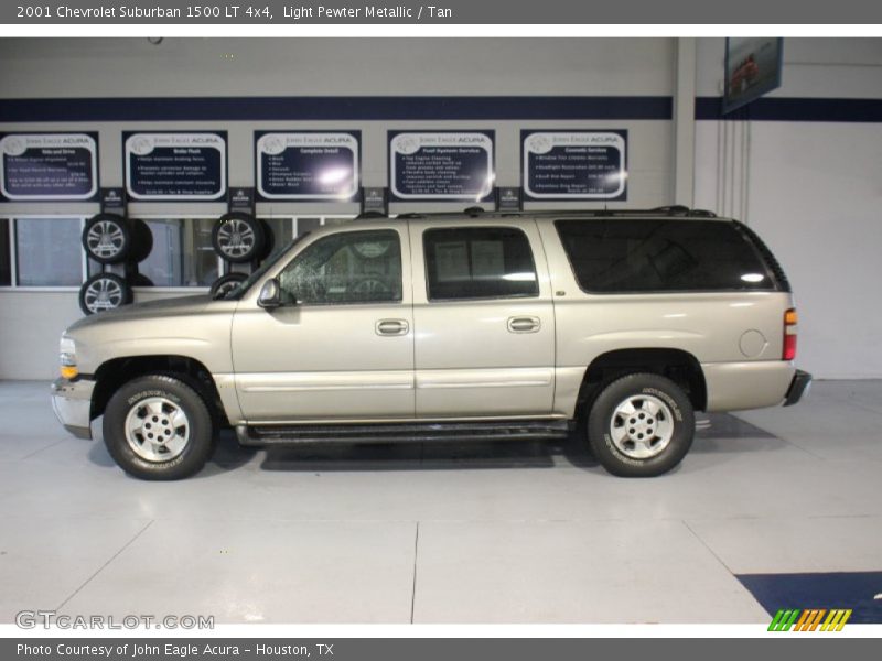 Light Pewter Metallic / Tan 2001 Chevrolet Suburban 1500 LT 4x4