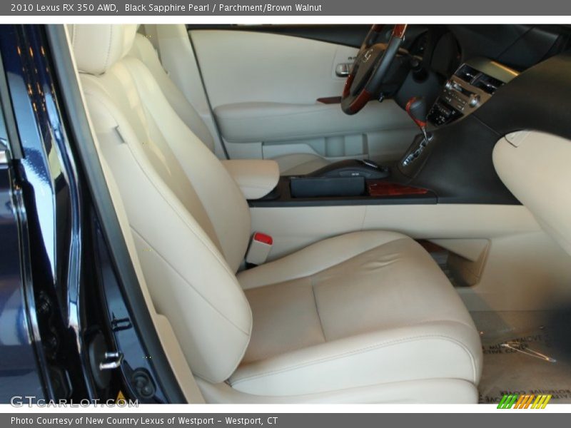 Black Sapphire Pearl / Parchment/Brown Walnut 2010 Lexus RX 350 AWD