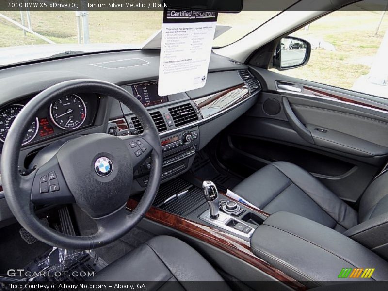 Titanium Silver Metallic / Black 2010 BMW X5 xDrive30i