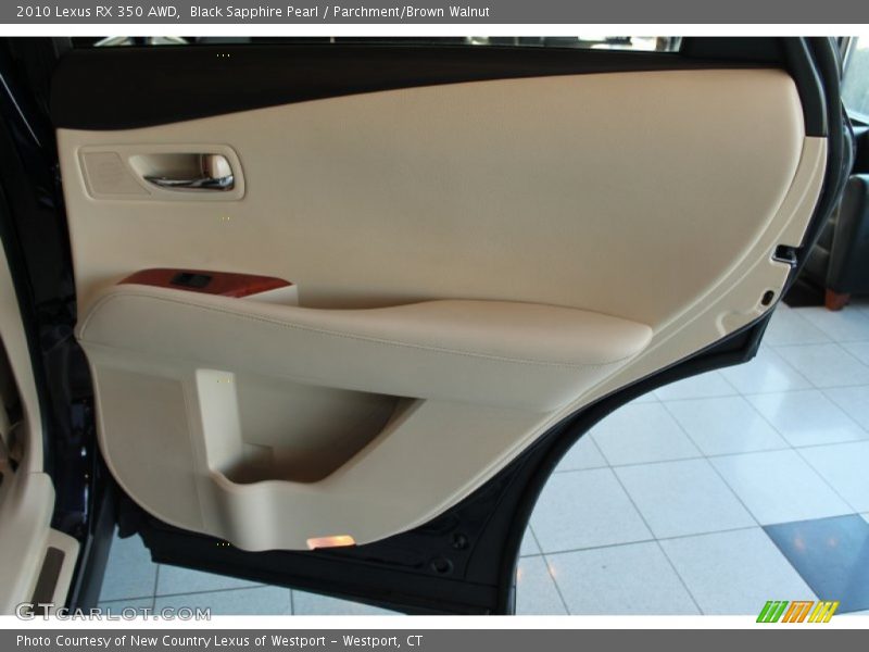 Black Sapphire Pearl / Parchment/Brown Walnut 2010 Lexus RX 350 AWD