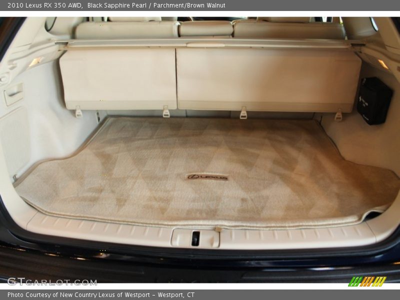 Black Sapphire Pearl / Parchment/Brown Walnut 2010 Lexus RX 350 AWD