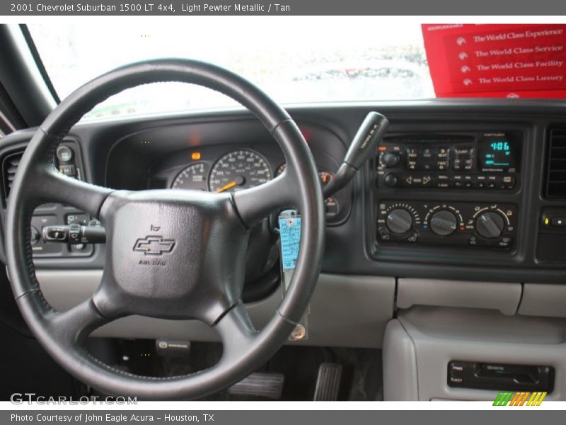 Light Pewter Metallic / Tan 2001 Chevrolet Suburban 1500 LT 4x4
