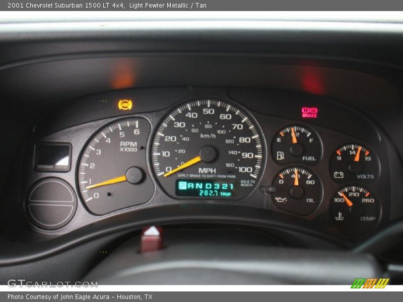 Light Pewter Metallic / Tan 2001 Chevrolet Suburban 1500 LT 4x4
