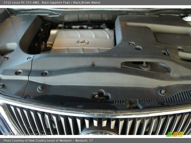 Black Sapphire Pearl / Black/Brown Walnut 2010 Lexus RX 350 AWD