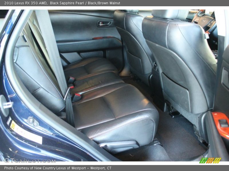 Black Sapphire Pearl / Black/Brown Walnut 2010 Lexus RX 350 AWD